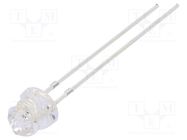 LED; 4.85mm; green; 1560÷2180mcd; Front: Diamond; Pitch: 2.54mm OPTOSUPPLY