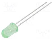 LED; 5mm; yellow green; 750mcd; 15°; Front: convex; 1.8÷2.4VDC OPTOSUPPLY