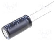 Capacitor: electrolytic; THT; 22uF; 250VDC; Ø10x20mm; Pitch: 5mm Elite