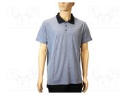 Polo shirt; ESD; S; cotton,polyester,carbon fiber; grey; 185g/m2 EUROSTAT GROUP