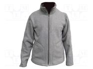 Fleece; ESD; XS; polyester,carbon fiber; grey; <200GΩ EUROSTAT GROUP