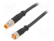 Connection lead; M8; PIN: 4; 5m; plug; 50VAC; 4A; 0800; -25÷80°C; PVC LUTRONIC