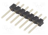 Connector: pin strips; pin header; male; PIN: 7; straight; 2.54mm CONNFLY