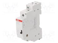 Relay: installation; monostable; NO; Ucoil: 24VAC,24VDC; 16A ABB