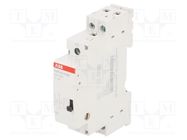 Relay: installation; monostable; NC + NO; Ucoil: 230VAC; 16A ABB