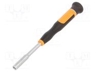 Screwdriver; 6-angles socket; precision; 60mm; Socket: HEX 5mm BETA