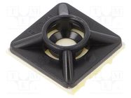 Holder; self-adhesive; polyamide; UL94V-2; black; Tie width: 3.6mm BM GROUP