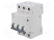 Circuit breaker; 230/400VAC; Inom: 32A; Poles: 3; Charact: D; 10kA SIEMENS