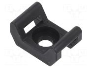 Holder; screw; polyamide; UL94V-2; black; Tie width: 9mm; Ht: 10.8mm BM GROUP