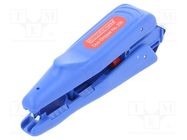 Stripping tool; Øcable: 4÷28mm; 20AWG÷10AWG; 0.5÷6mm2; Wire: round WEICON