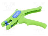 Stripping tool; 0.2÷6mm2; Wire: round; GREEN LINE WEICON