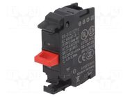 Contact block; 22mm; 45; -25÷70°C; front fixing; screw terminals EAO