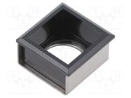 Button holder; 22mm; 61; 21x21mm; Face dim: 24x24mm; Body: black EAO