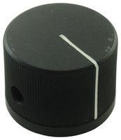 ROUND KNURLED KNOB WITH LINE IND, 6.35MM