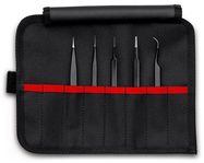 KNIPEX 92 00 01 ESD Universal Tweezers Set ESD 5 parts 