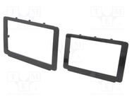 Radio frame; Toyota; 2 DIN; black gloss; Kit: bezel x2 ACV