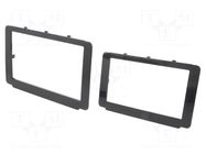 Radio frame; Toyota; 2 DIN; black gloss; Kit: bezel x2 ACV