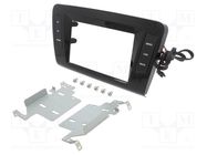 Radio frame; Škoda; 2 DIN; black,black gloss ACV