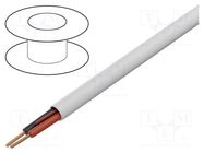 Wire; 2x18AWG; unshielded; 500m; Cu; stranded; white; CPR: Eca BELDEN