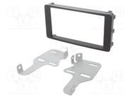 Radio frame; Mitsubishi; 2 DIN; black ACV