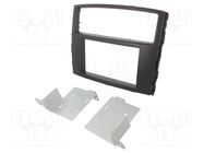 Radio frame; Mitsubishi; 2 DIN; dark grey ACV