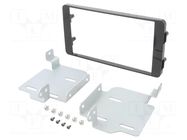 Radio frame; Mitsubishi; 2 DIN; black gloss ACV