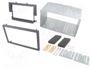 Radio frame; Mitsubishi; 2 DIN; black ACV