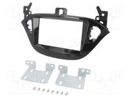 Radio frame; Opel; 2 DIN; black gloss ACV