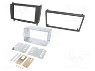 Radio frame; Mercedes; 2 DIN; black ACV