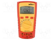 Digital multimeter; LCD; VDC: 600V; VAC: 600V; I DC: 40mA÷10A; 5MHz WIHA