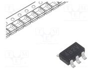 IC: voltage regulator; LDO,linear,fixed; 3.3V; 150mA; SOT25; SMD TOREX