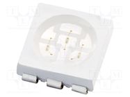 LED; SMD; 5050; green; 1250÷4000mcd; 5x5x1.6mm; 120°; 2.5÷3.4V; 60mA 