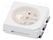 LED; SMD; 5050,PLCC6; RGB; 5x5x1.6mm; 120°; 20mA; Lens: transparent BRIGHTEK (EUROPE)