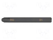 Screwdriver bit; Phillips; PH3; 1/4"; Kind: impact WERA