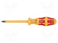 Screwdriver; insulated; Pozidriv®; PZ2; Blade length: 100mm WERA