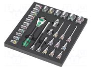 Wrench-set; 6-angles,hex key,socket spanner; 31pcs. WERA