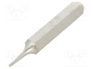 Screwdriver bit; slot; 0,8x0,25mm; Overall len: 27mm BETA