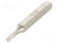 Screwdriver bit; slot; 1,5x0,3mm; Overall len: 27mm BETA