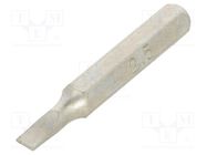 Screwdriver bit; slot; 2,5x0,4mm; Overall len: 27mm BETA