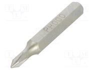 Screwdriver bit; Phillips; PH000; Overall len: 27mm BETA