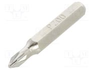 Screwdriver bit; Pozidriv®; PZ00; Overall len: 27mm BETA