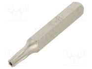 Screwdriver bit; Torx® with protection; T8H; Overall len: 27mm BETA