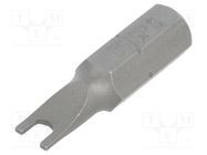 Screwdriver bit; spanner; SP6; Overall len: 25mm BETA