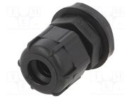 Cable gland; PG9; IP68; polyamide; black BM GROUP