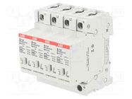 Surge arrester; Type 1+2; Poles: 4; In 8/20us: 80kA; -40÷80°C; IP20 ABB