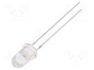 LED; 5mm; orange; 43000÷50000mcd; 8°; Front: convex; 2.1÷2.6VDC OPTOSUPPLY