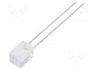 LED; rectangular; 5x5x7mm; blue; 330÷500mcd; 140°; Front: flat; 20mA OPTOSUPPLY