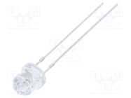 LED; 4.85mm; blue; 750÷1120mcd; Front: Diamond; 12V; Pitch: 2.54mm 