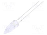 LED; 5mm; green; 750÷1120mcd; 100°; Front: Rocket; 12V; No.of term: 2 OPTOSUPPLY