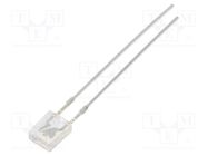 LED; rectangular; 2x4x5mm; green; 1560÷2180mcd; 100°; Front: flat OPTOSUPPLY